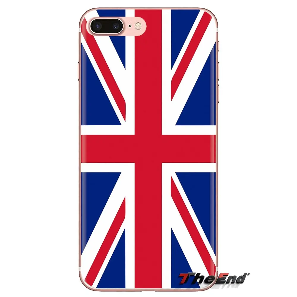For Xiaomi Mi3 Samsung A10 A30 A40 A50 A60 A70 Galaxy S2 Note 2 Grand Core Prime Soft Transparent Shell Covers england uk flag |
