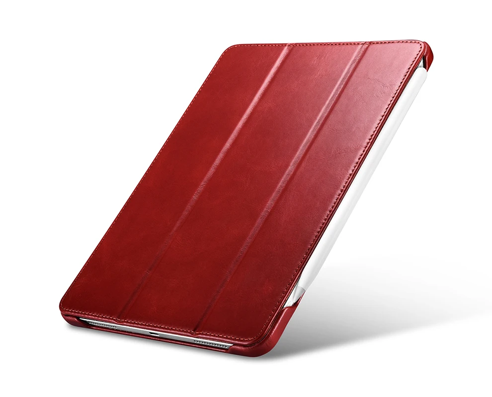 ICARER для iPad Pro 11 чехол винтажный из натуральной кожи флип-чехол-книжка смарт-чехол для Apple iPad Pro 11 дюймов крышка авто Пробуждение спальные мешки