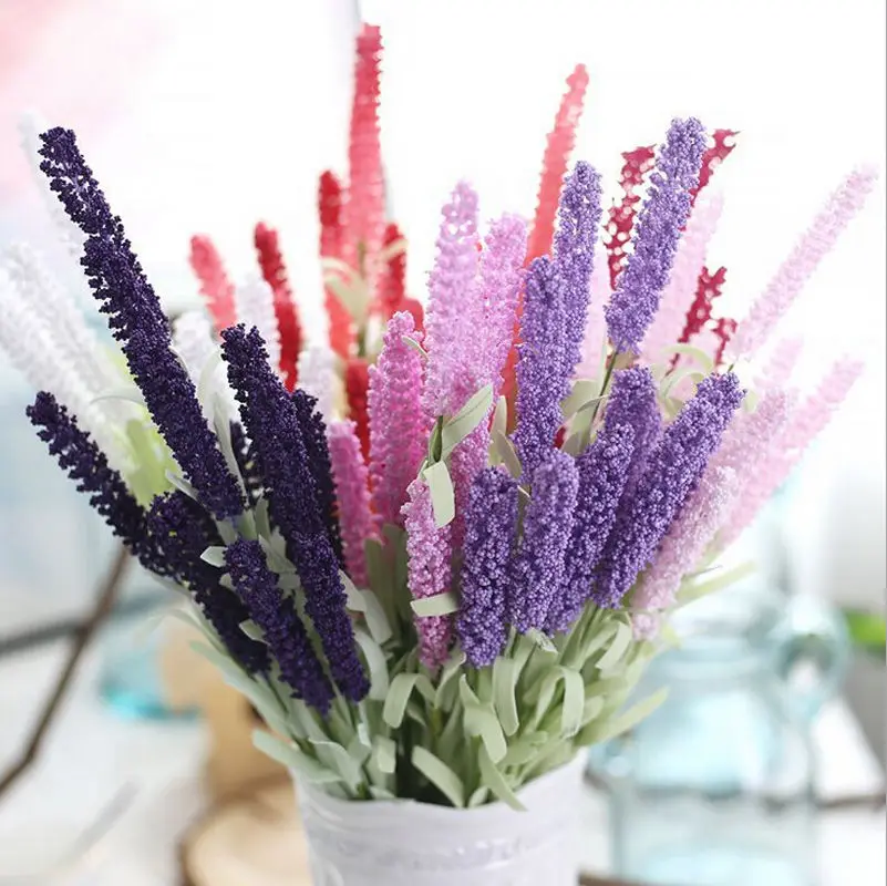 Романтика Прованс 12 головок/украшение для букета цветок лаванды шелковые