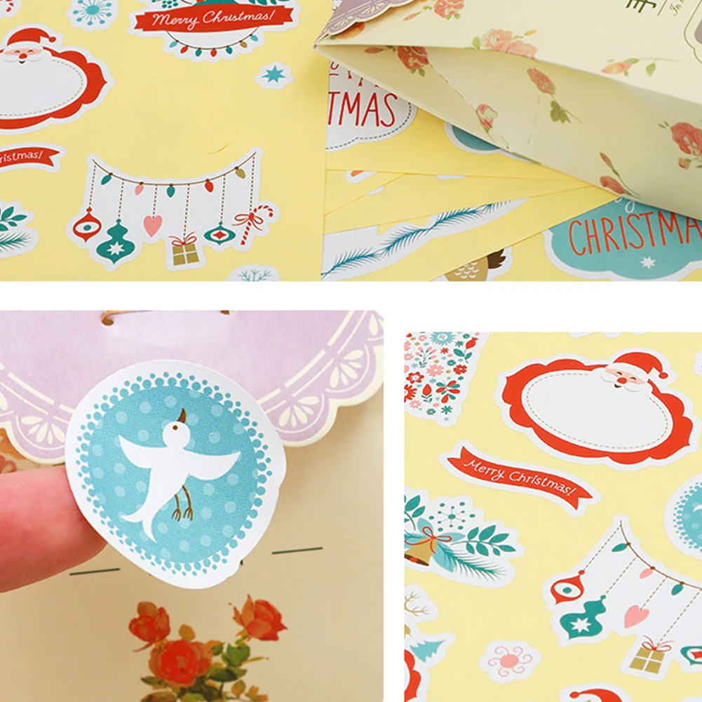 8 шт. Рождественский Подарочный ярлык наклейки Рождество самоклеющиеся подарок