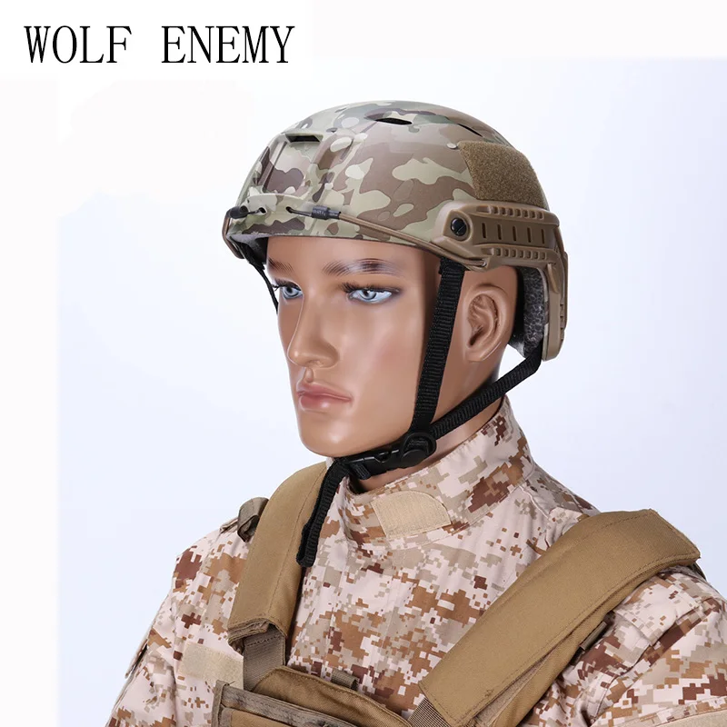 Быстрый базовый шлем типа BJ Тактический песчаный|base jump helmet|fast base helmettactical helmet |
