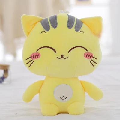 

yellow cat doll plush toy lovely cat large 55cm doll soft throw pillow, birthday gift x064