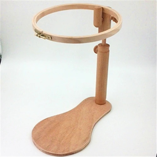 BWRMHME Dia21cm деревянная твердая стойка для вышивки крестиком стоящая рамка