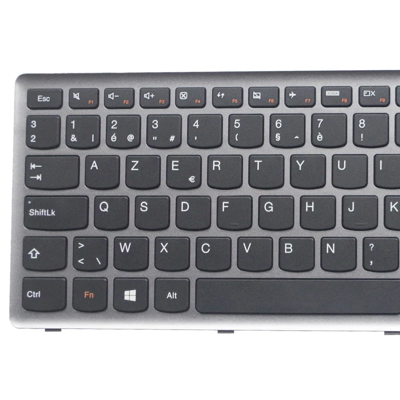 GZEELE Belgium BE клавиатура для Lenovo Ideapad Z710 U510 Клавиатура ноутбука серебряная рамка |