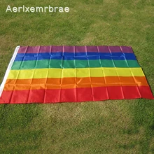Aerlxemrbrae радужный флаг 3х5 футов флаг из полиэстера флагов мира гей лесбиянки гордость мирные вымпелы флаг