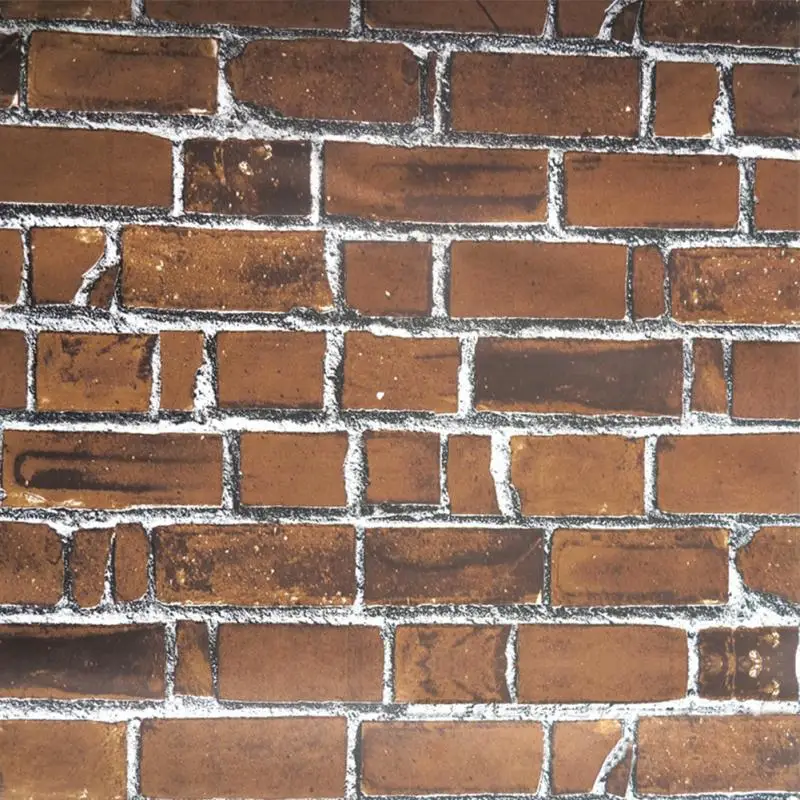 Съемный самоклеющиеся ПВХ 3D Винтаж кирпичный обои для Гостиная Кухня