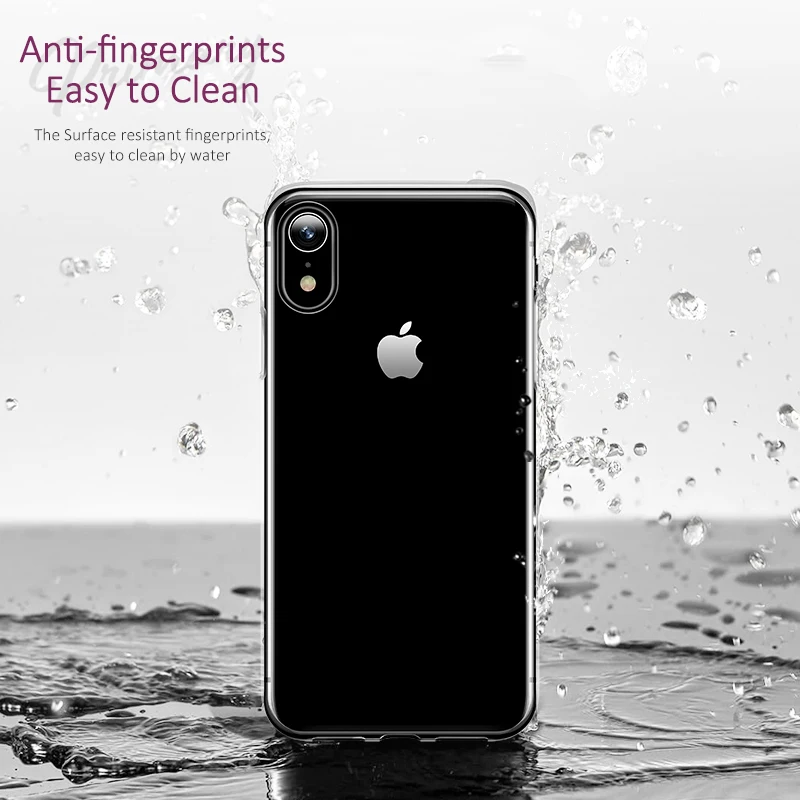 Чехол YKZ из ТПУ для iPhone X XS XR 8 7 6 6S Plus SE 5 5S 5C Сверхтонкий Мягкий чехол задняя крышка 11