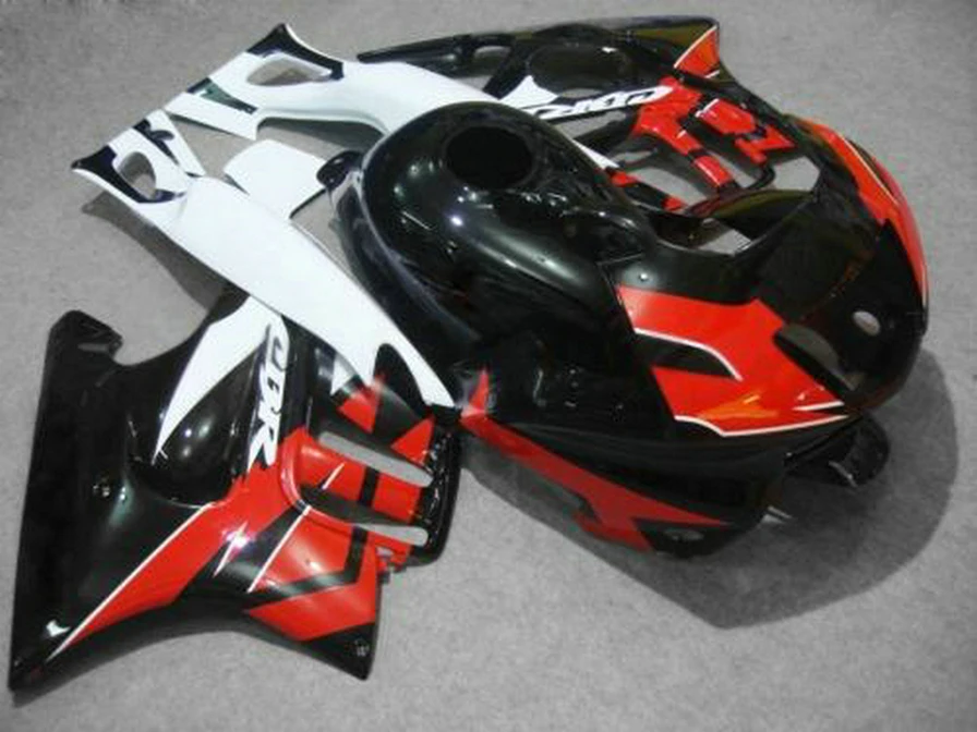 

Dor-ABS Fairing kit for CBR600F3 97 98 CBR600 F3 CBR 600F3 1997 1998 CBR 600 Black red white Fairings set