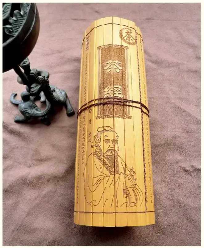 

Книжка из бамбука в китайском стиле, классика чая, 133 кусочка, 133x23 см