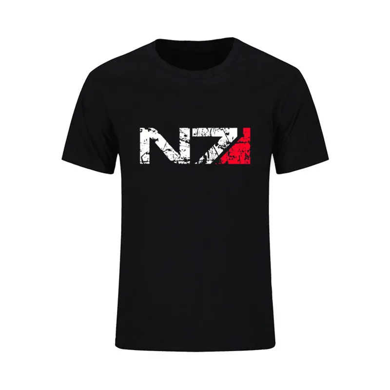 Mass Effect N7 Винтажная Футболка спецназа для мужчин 2017 Kanye West camisa masculina kpop dota 2 Джерси