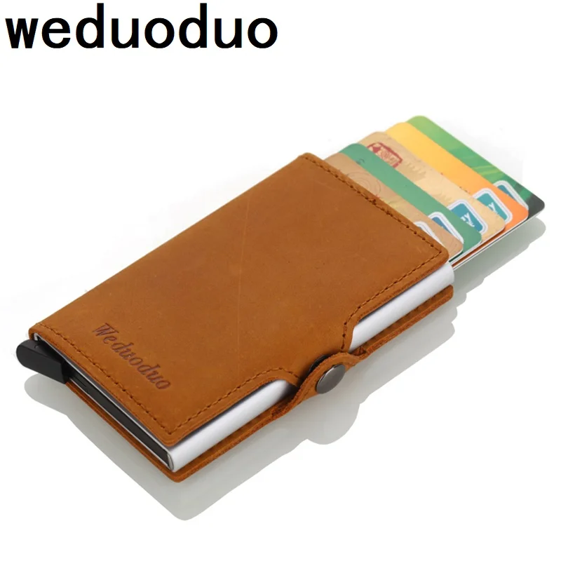 Новинка 2019 металлический мужской держатель для карт Weduoduo высококачественный