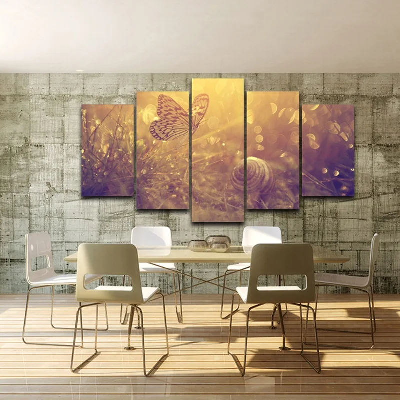 

Artistic Print Drawing on Canvas Framed wall art pictures Spray Oil Painting Decoration Printed Decor for home Butterfly AE0274
