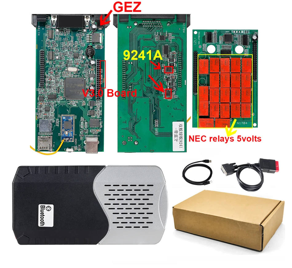 Инструмент cdp tcs V3.0 плата NEC 5 В реле tcs инструмент cdp tcs pro Bluetooth сканер OBD II программное обеспечение cdp автомобильный диагностический инструмент obd2 Инструменты