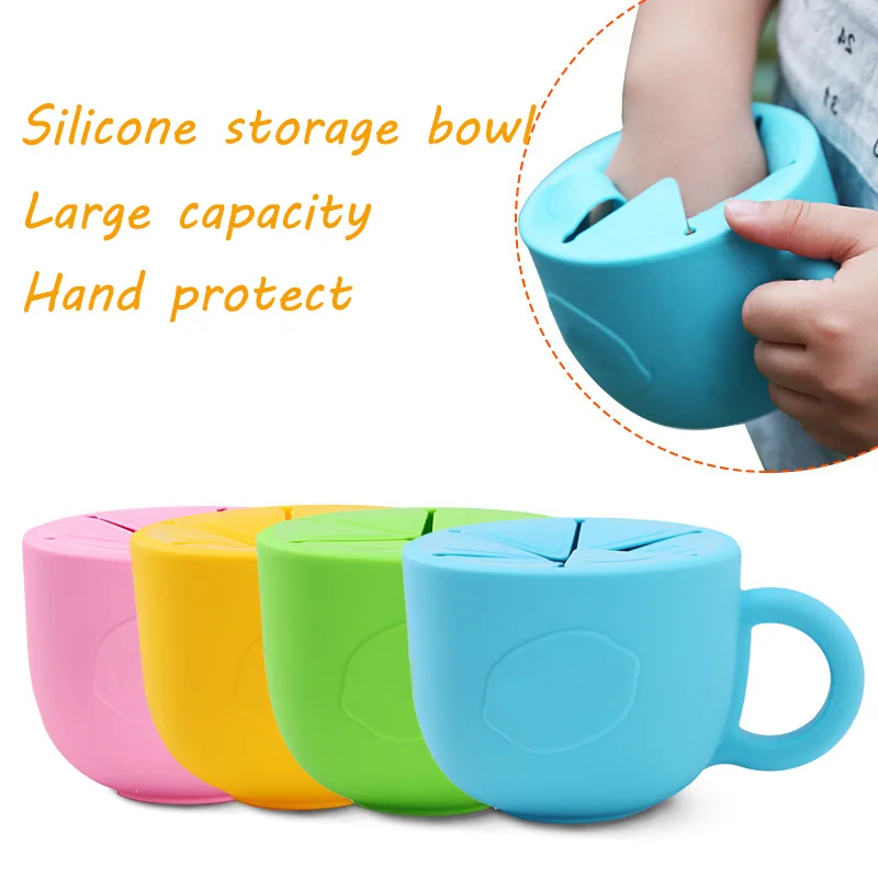 Детская миска для еды силиконовая чашка обучения ребенка посуда кормления