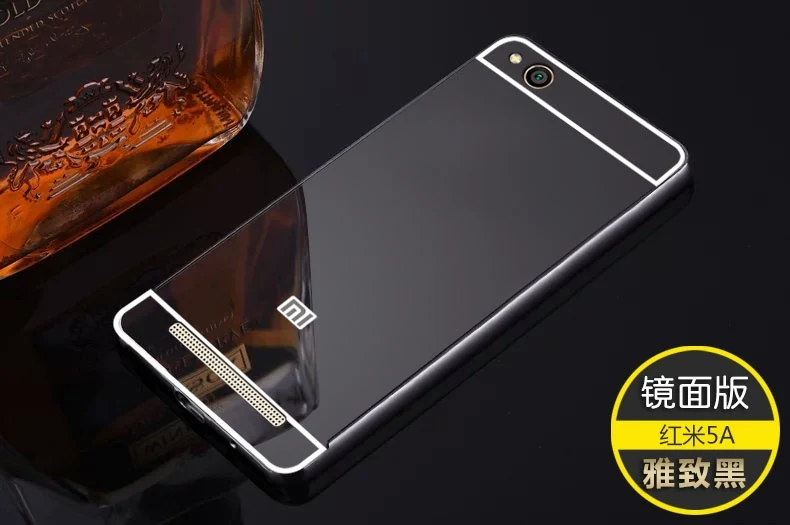 Для Xiaomi Redmi 6A ультра легкий металлический корпус с алюминиевой оправа из сплава, зеркальная задняя крышка для Xiaomi Redmi 6 Pro Redmi Note 7 Чехол