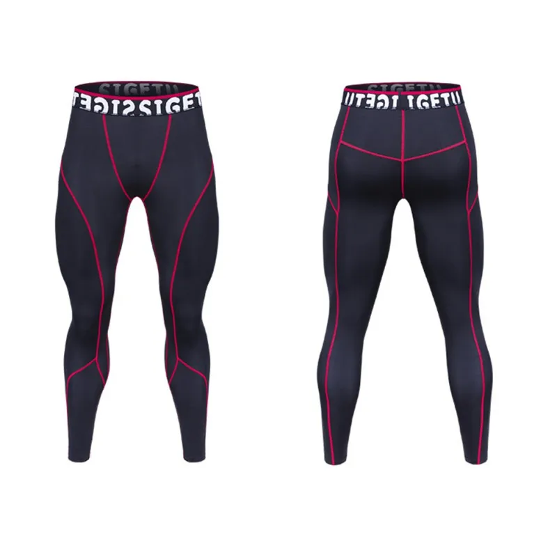 Новинка 2017 мужские колготки для бега Компрессионные спортивные леггинсы