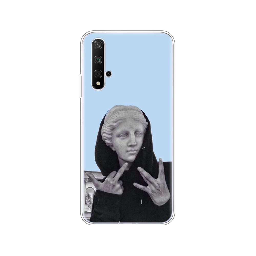 80181 Чехол для Honor 20, силиконовый чехол на заднюю панель, чехол для телефона Huawei Honor 20 Pro Lite Honor20, YAL-L21, YAL-L41, роскошный мультяшный рисунок - Цвет: 80181