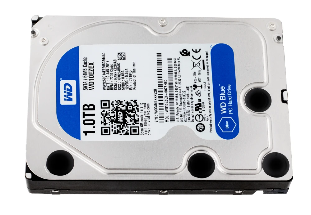 1 ТБ WD Blue 3,5 SATA 6 ГБ/сек. HDD sata Внутренний жесткий диск 64 м 7200PPM жесткий диск Настольный hdd для ПК WD10EZEX
