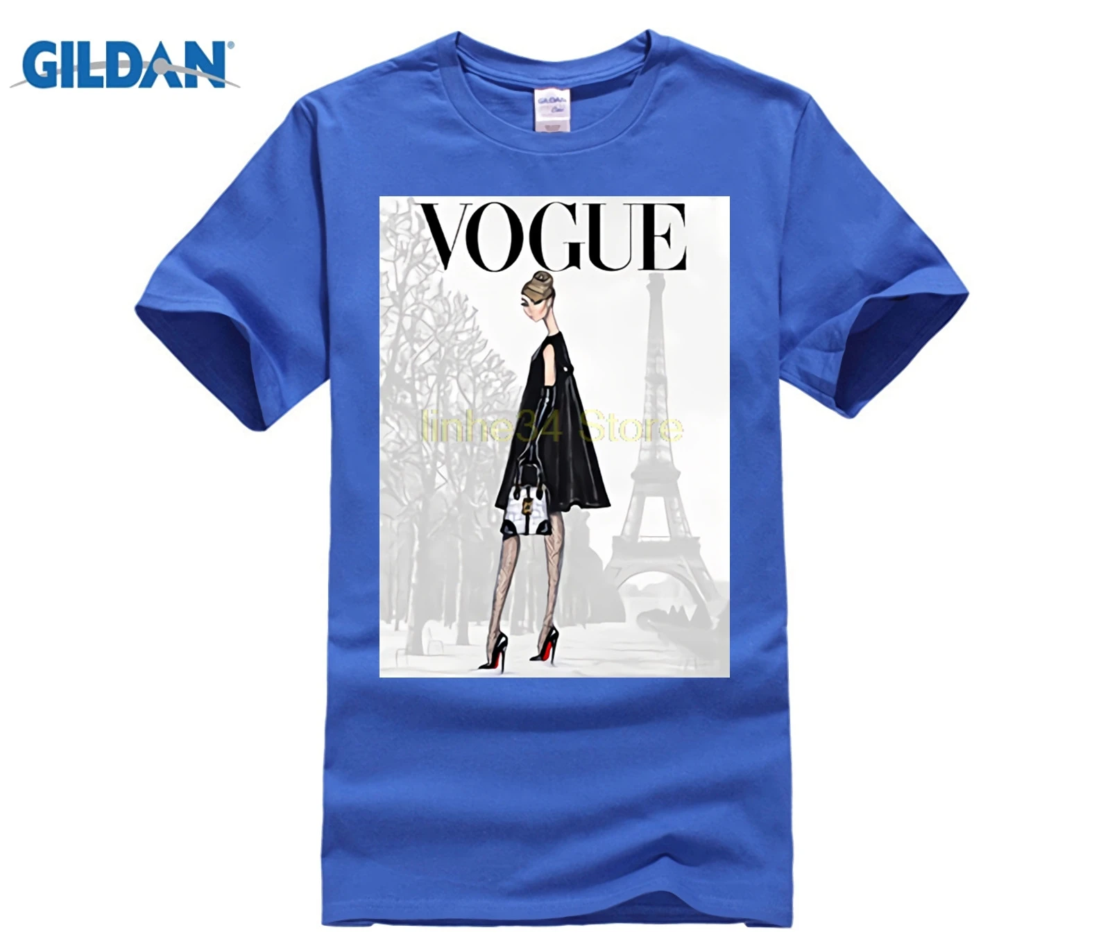 GILDAN Футболка мужская Мода Vogue футболка сексуальная женщина лето принт короткий