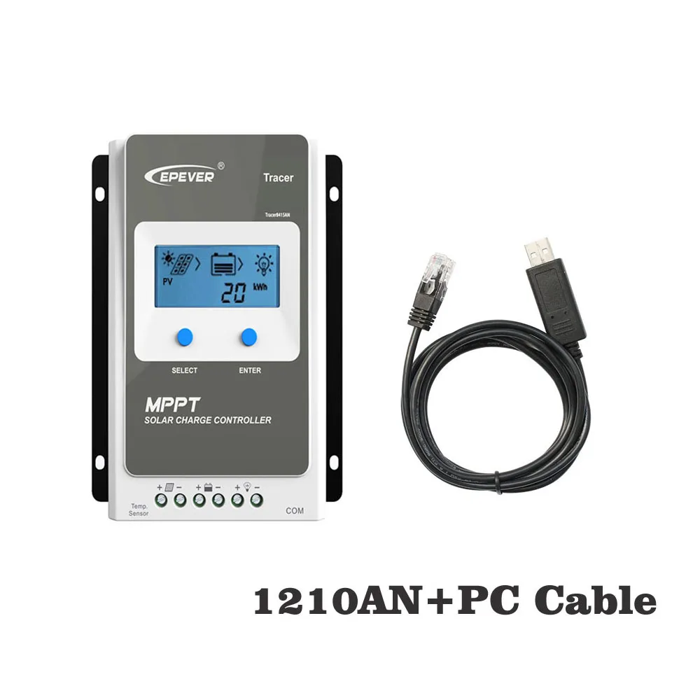 Tracer1210AN 10A MPPT зарядка солнечной панели li-Ion li LiFePO4 аккумулятор 1210AN 1210A программное