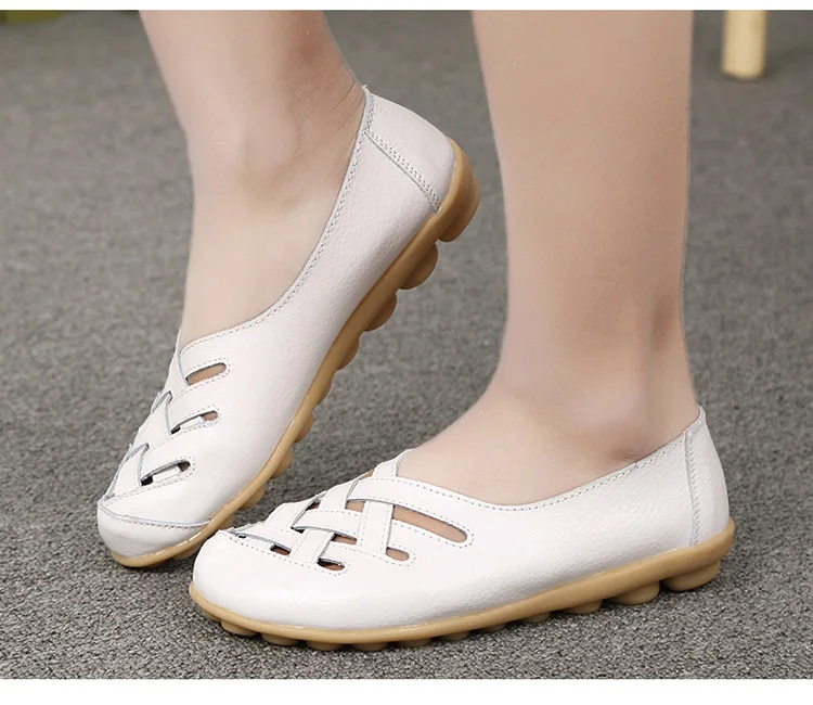 Лидер продаж женская обувь из натуральной кожи 2017 г. Модная повседневная на