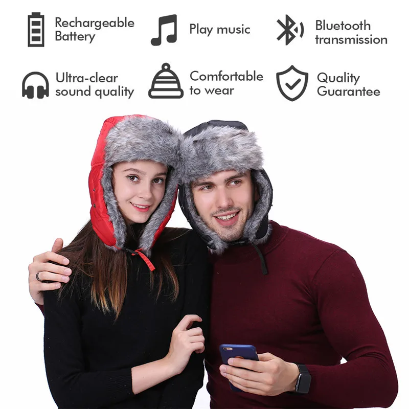 Рождественский подарок зимняя музыкальная Bluetooth шапка MP3 для женщин и мужчин