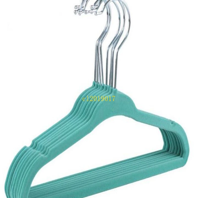 100 шт./лот 28 см детская вешалка флок печать вешалки Волшебные противоскользящие