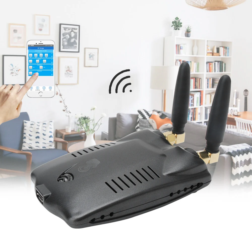 Wifi RF мост 433 МГц умный дом автоматизация универсальный переключатель Интеллектуальный Wi-Fi пульт дистанционного управления RF для занавес дверной разъем