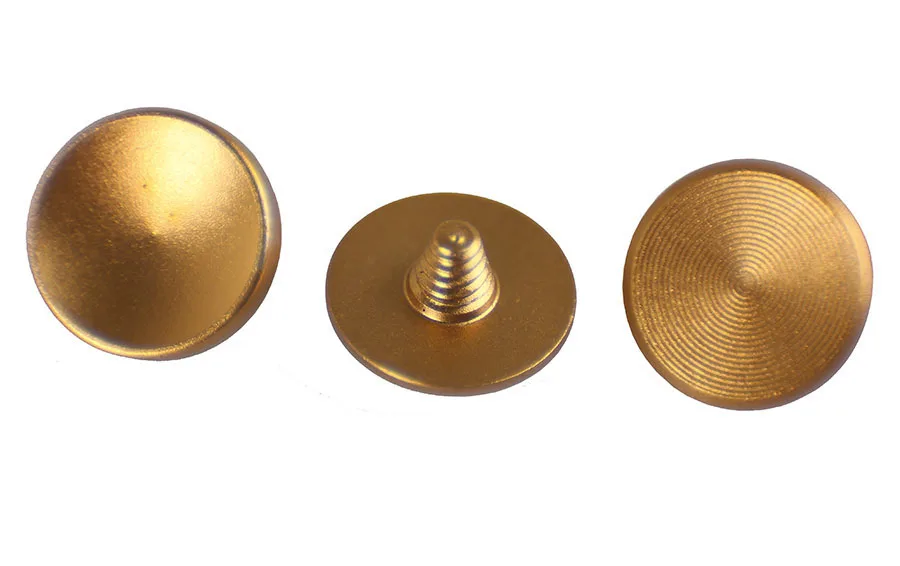 3 шт. Золотая плоская вогнутая выпуклая Кнопка механического спуска затвора для