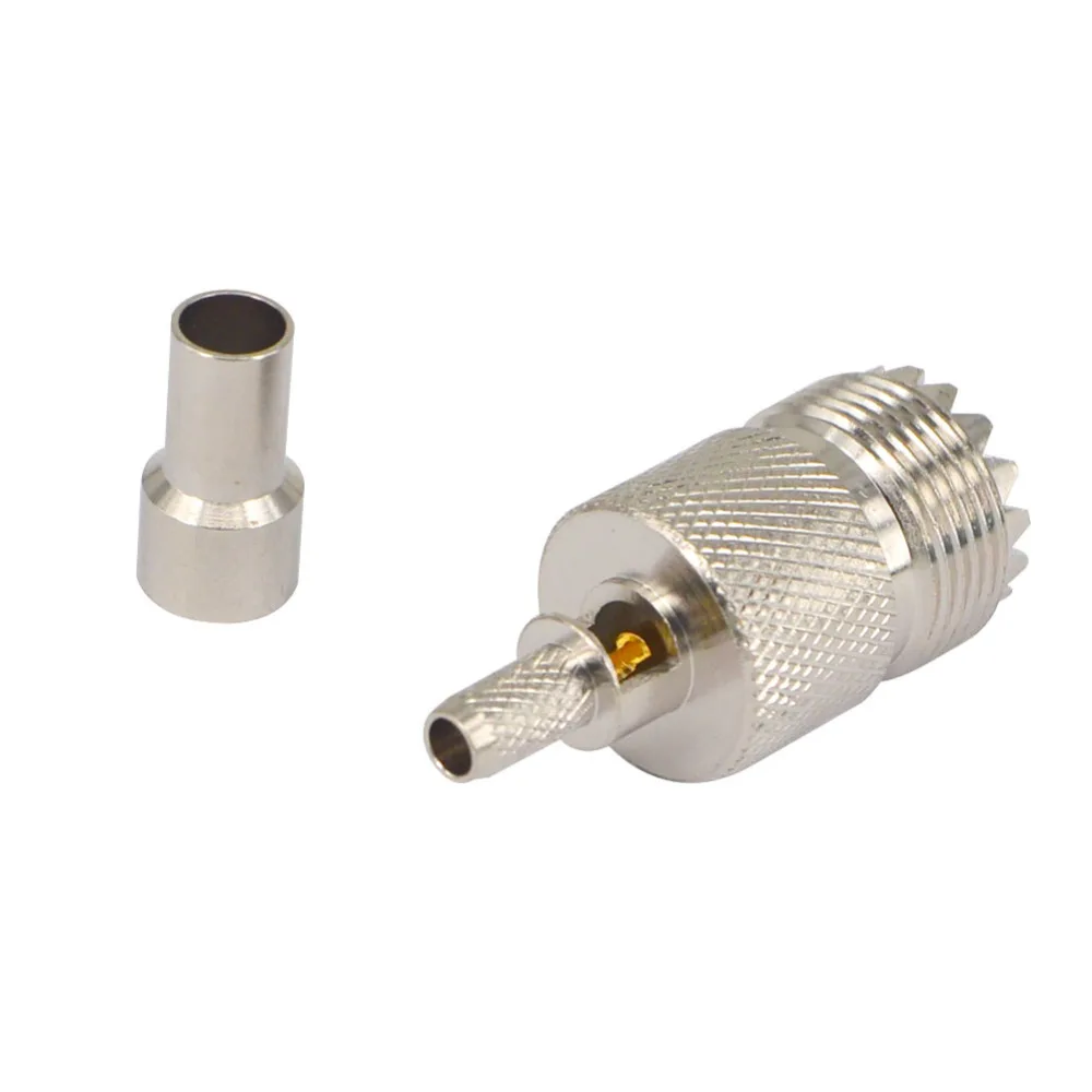 2 шт. обжимные соединители для окон UHF Female SO239 SO 239 RG58 RG142 LMR195 RG400 RF|Соединители| |