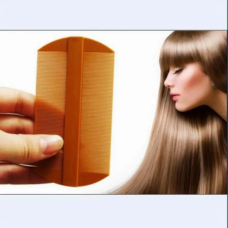 Хорошая 10 см двухсторонняя гребень для вшей Антистатическая расческа от перхоти