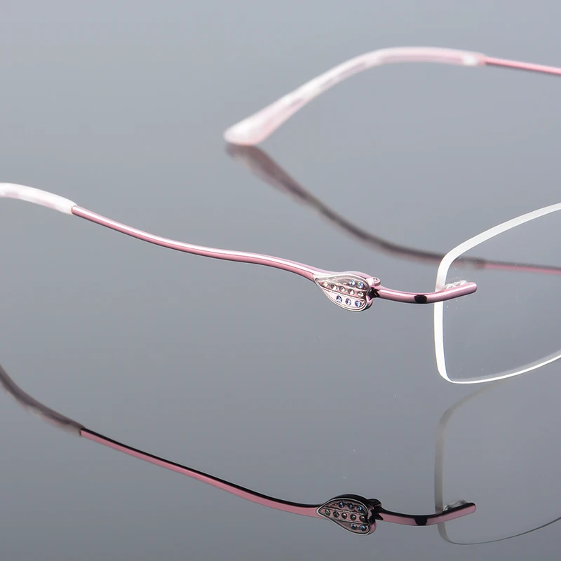 Женские титановые очки XINZE гибкие без оправы с эффектом памяти оптическая оправа