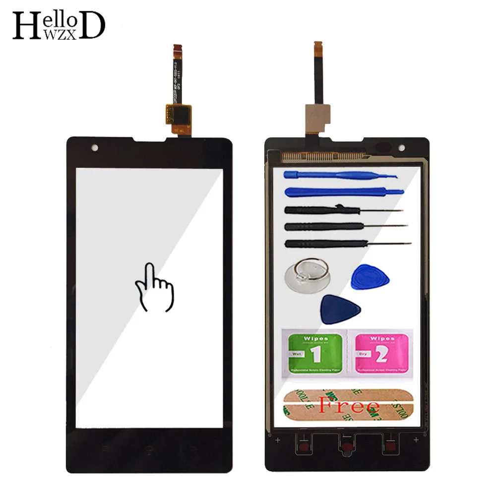 

New TouchGlass Front High For Hongmi Red Rice Redmi 1 1S Touch Screen Panel Digitizer Glass For Redmi 1 1S Lens Sensor Adhesive