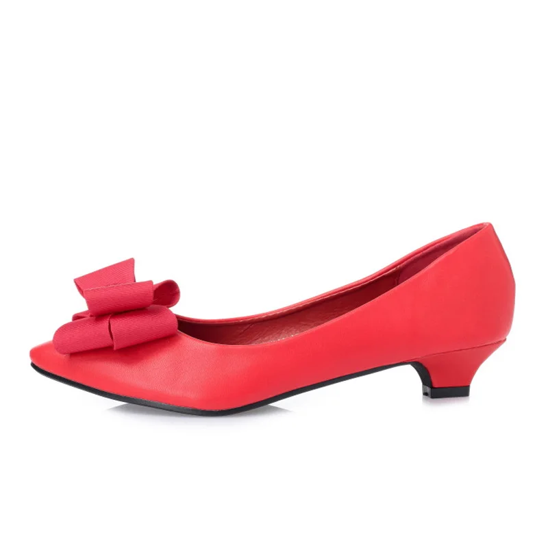 BEYARNE New fashion Office Lady low heels work Shoes woman pumps Women autumn spring pointedtoe bowtie35-41yellowE495 | Обувь