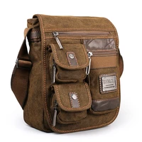 2022 ruil vintage retro canvas shoulder bags new multifunction man leisure tooling messenger package school handbag