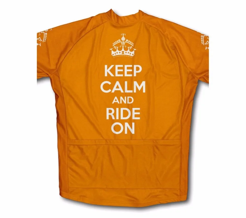 Одежда для велоспорта Keep Calm and Ride On boy's спортивная одежда с коротким рукавом