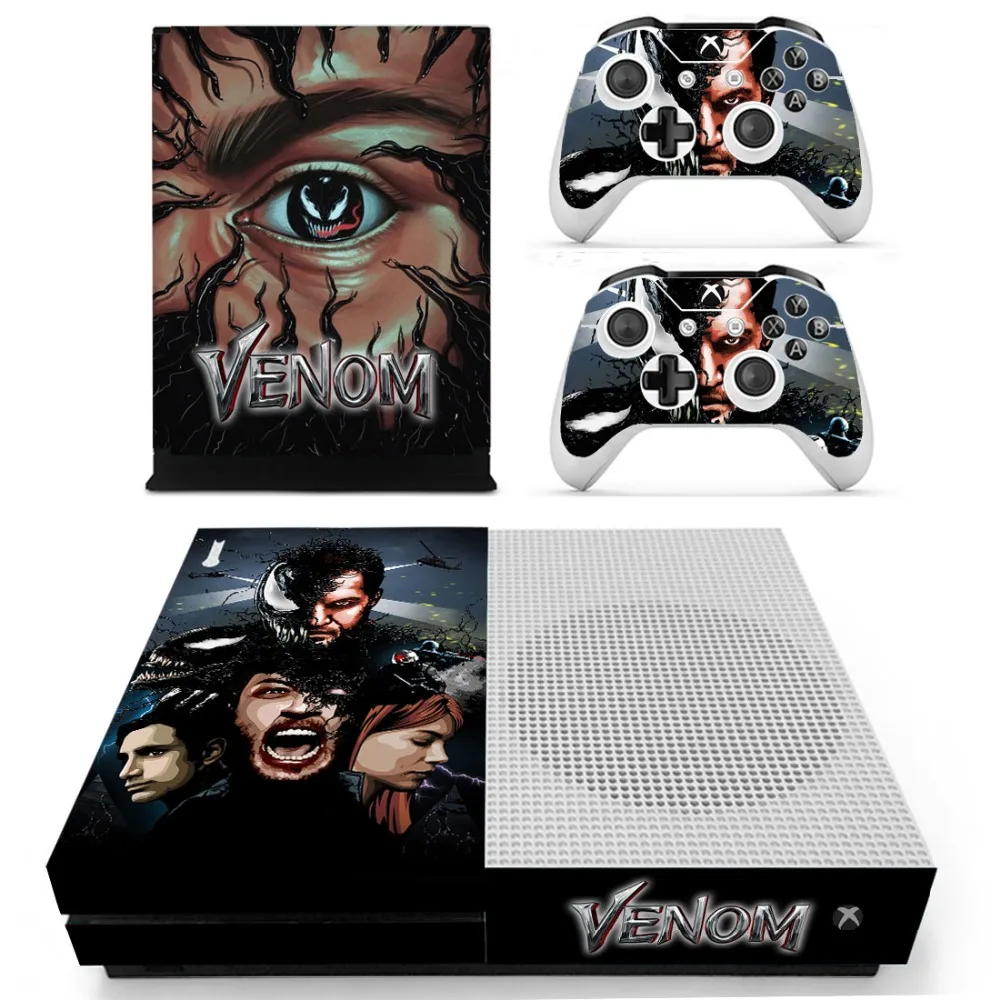 Мстители, Человек-паук, яд, наклейка на кожу, наклейка для Xbox One S консоли и контроллеров для Xbox One, тонкая кожа, наклейка s, винил