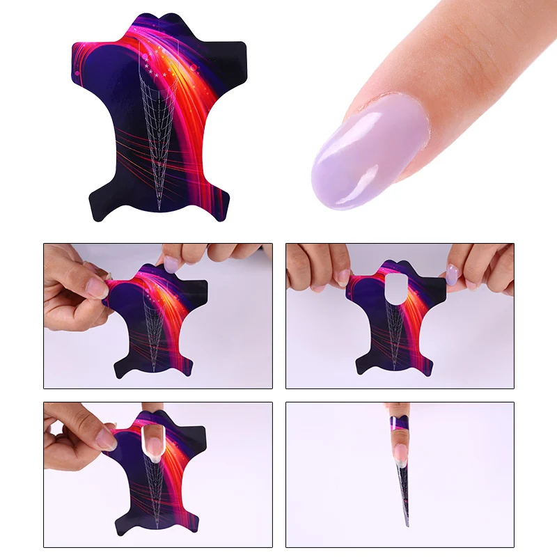 400 шт. острое торцевое покрытие для акрилового УФ-геля наращивания ногтей