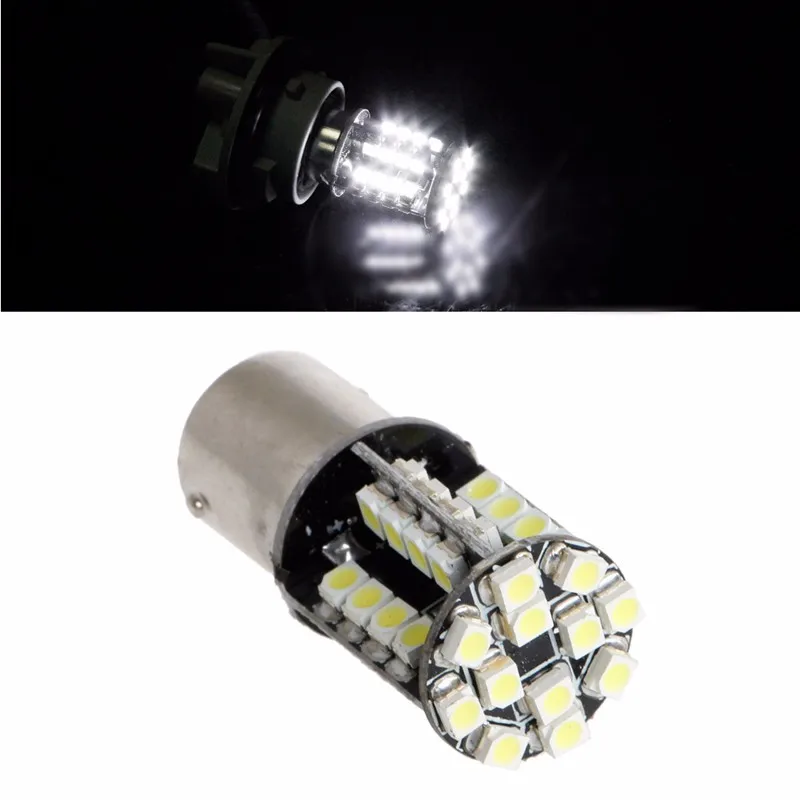 DC 12V 1156 3528 SMD 44 Светодиодный P21W BA15S светильник анти ошибка тормозной лампа авто