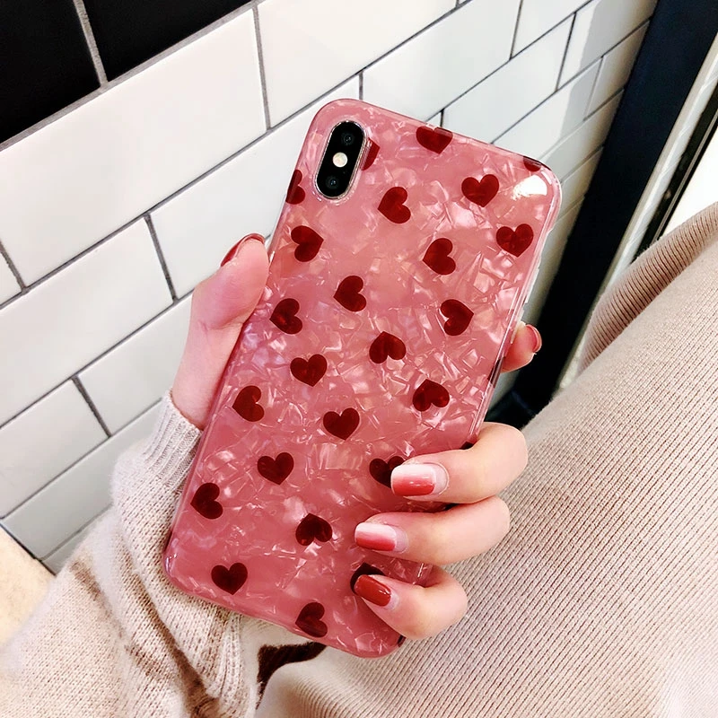 Милый чехол для iPhone XS Max мраморный мягкий XR X 7 8 6 Plus XS/XR/X |
