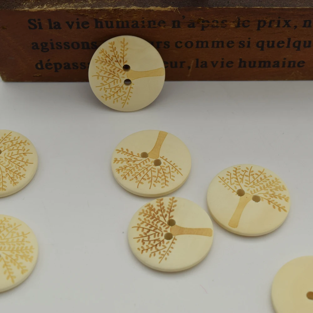 200 шт. деревянные пуговицы с двумя отверстиями 20/25/30 мм|button tree|wooden buttons30mm wooden buttons |