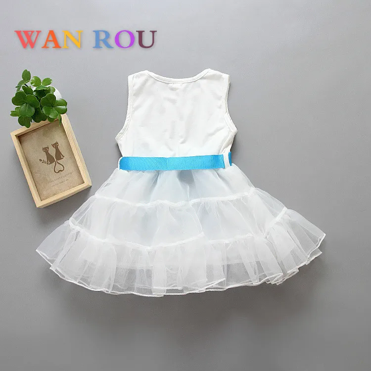 

Bebe 2020 Toddlers Kids Girl Casual Toddler Chiffon Bow Belt Tutu Princess Dress Children Clothing 2-6 Years Baby Tulles Dresses