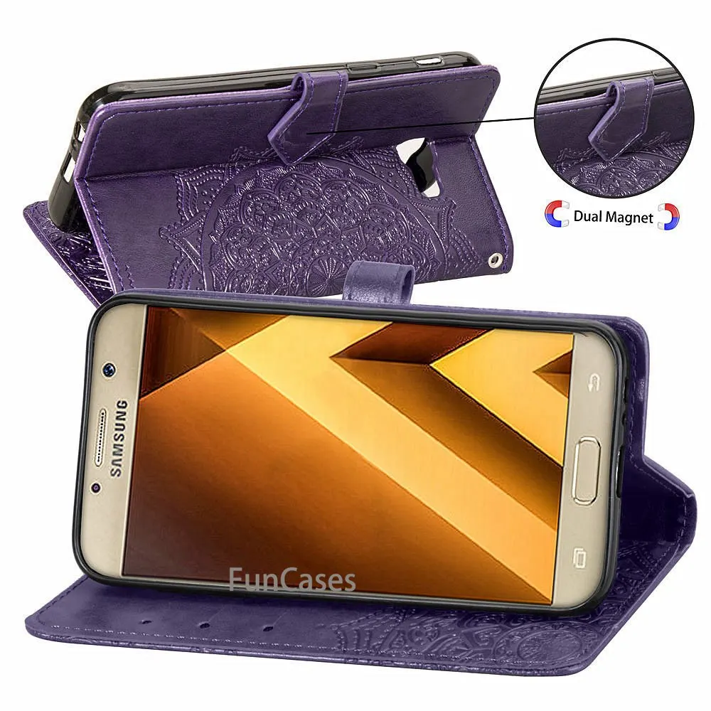 For Samsung Galaxy A5 2017 Case Flip PU Leather Stand Wallet A520 A520F Book Style Cell Phone Cover Bag | Мобильные телефоны и