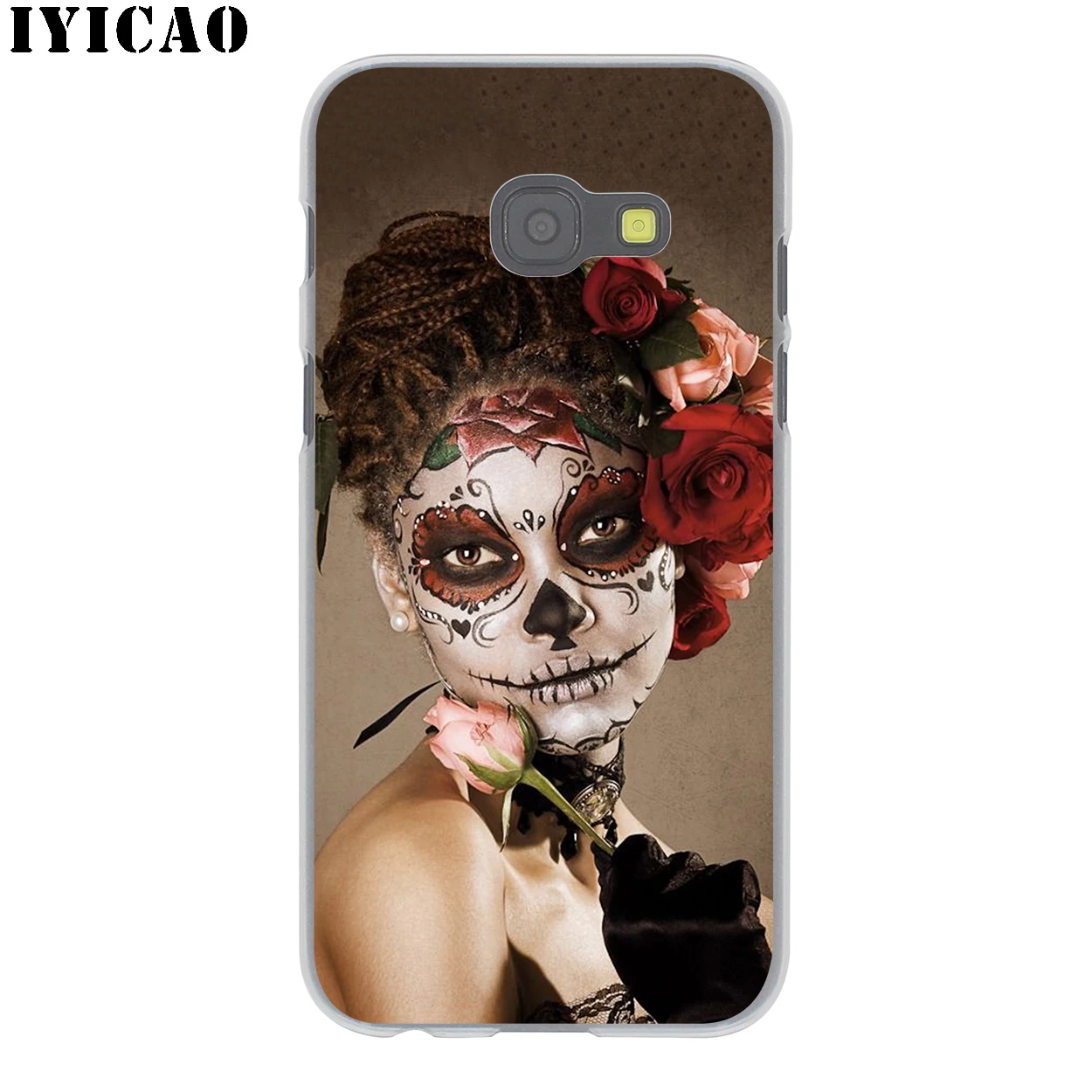IYICAO Catrina красивый розовый Жесткий Чехол для Samsung Galaxy J6 J5 J1 J2 J3 J7 2017 2016 2015 Prime US EU