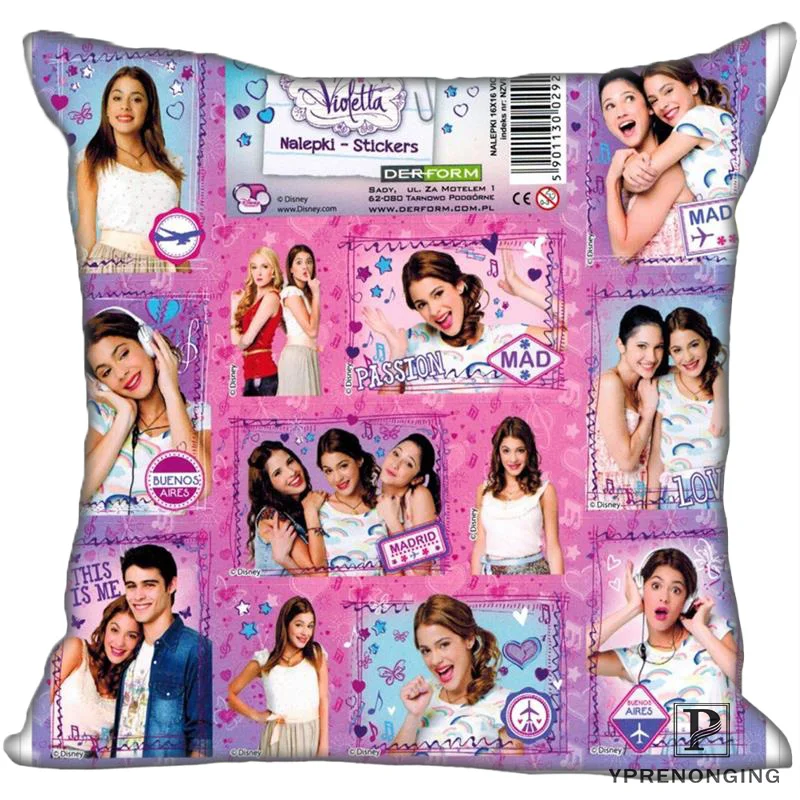 Best Custom violetta en vivo ya (1) Наволочка на подушку спальня домашний квадратный наволочка