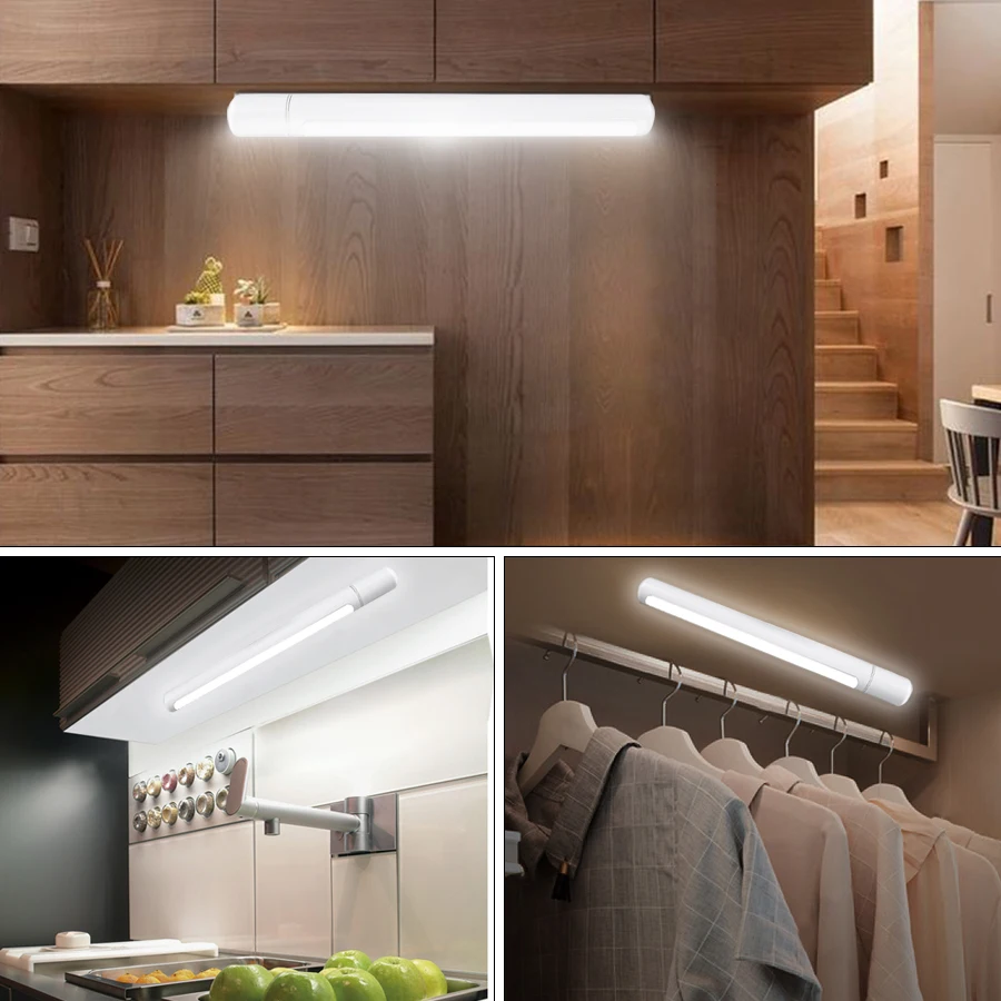 Foxanon LED Cabinet Light 2 Вт движения PIR Сенсор шкаф свет DC 5V освещение для гардероба Кухня