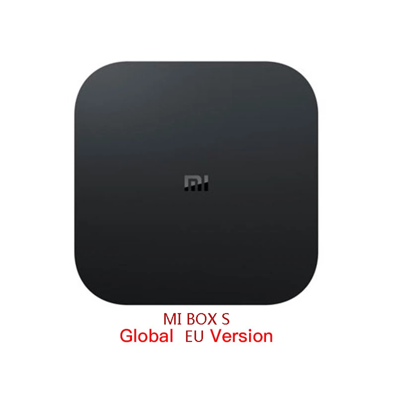 box S EU version Оригинальная глобальная версия Xiaomi Mi коробка S 2GB 8GB Android 8,1 Smart 4K со сверхвысоким разрешением Ultra HD, WI-FI Google Cast Netflix IPTV Set-top Box - Цвет: box S EU version