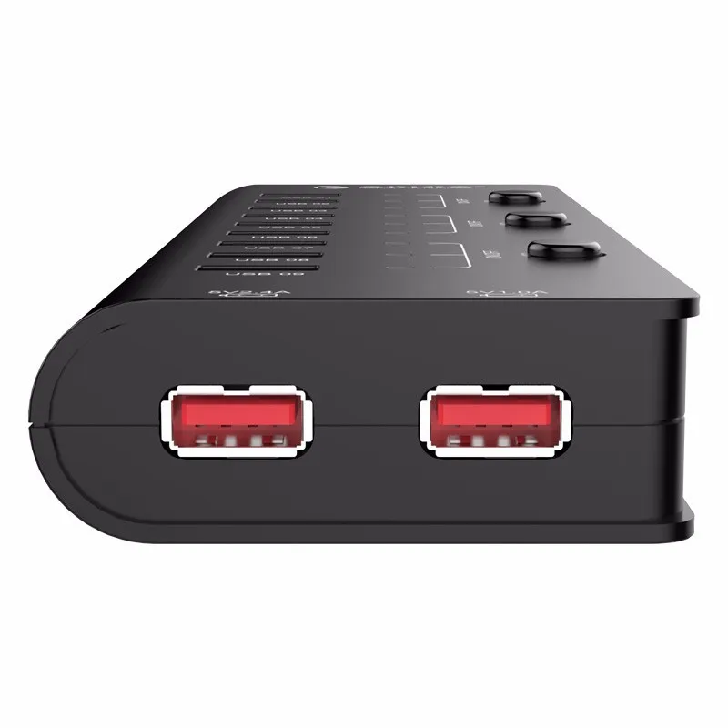 ORICO высокоскоростной usb-хаб с 9 портами USB 2,0 концентратор разветвитель с переключателем вкл/выкл EU US AU UK адаптер питания для ноутбуков Mac OS