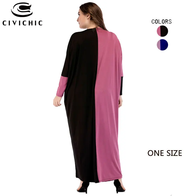 CIVI CHIC One Size Loose Robe Longue Femme Vintage Patchwork Autumn Maxi Dresses Women Long Sleeves Casual Party Vestidos DRS190 | Женская