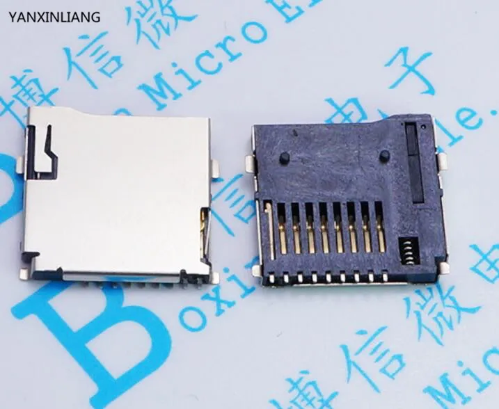 10 шт. 9pin слот карты Micro SD разъемы размер 14*15 мм TF карта Палуба подходит для телефона